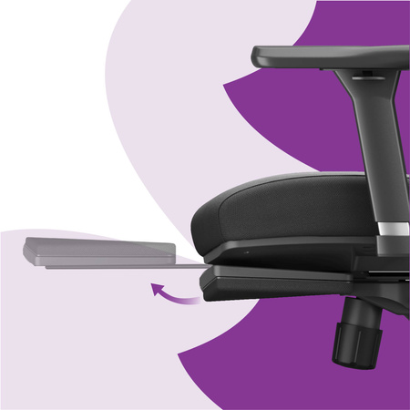 Ergonomiczny fotel Spacetronik LUMBO 44 Czarny