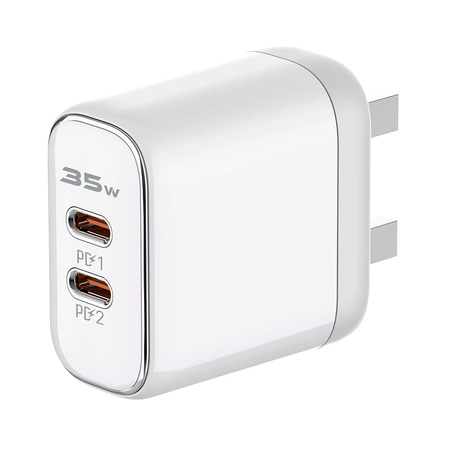 Ładowarka z kablem Licencja Apple MFI 35W 2x USB-C