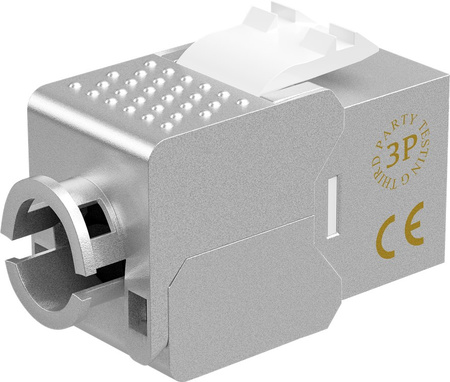 Złącze Keystone RJ45 CAT 6A STP 500MHz Slim-Line