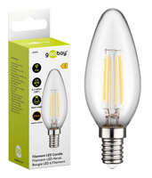 LED FILAMENT 4W E14 2700K Candle Goobay E žárovka