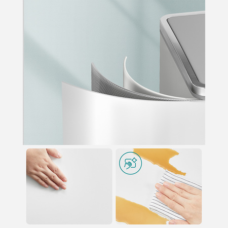 Funky Trash Can White Black Spacetronik Podwójny