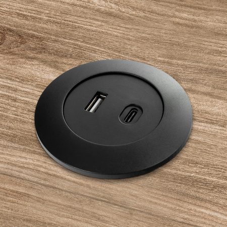 Gniazdo blatowe okrągłe Spacetronik SPS-R0D2B