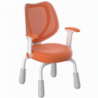 Krzesło dziecięce SPC XD26O pomarańczowe regulacja wysokości podłokietniki