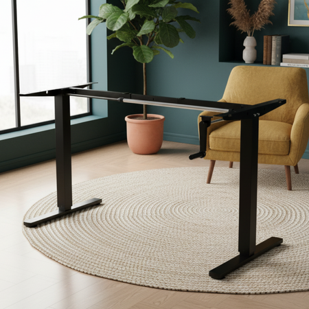 Stelaż Biurkowy Regulowany Ręcznie Spacetronik SPE112MB Czarny