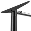 Manual Height-Adjustable Desk Frame Black 