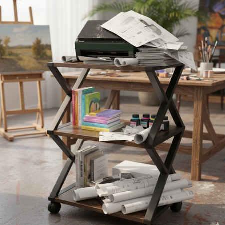 Stojan na monitor Spacetronik Hugel Black