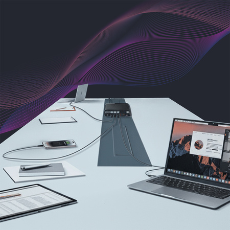 Ladestation 140W GaN SR103 LED 6 USB PD+QC3.0