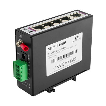 PoE SWITCH 5-port IG1005P 4x30W 1Gbps industrial