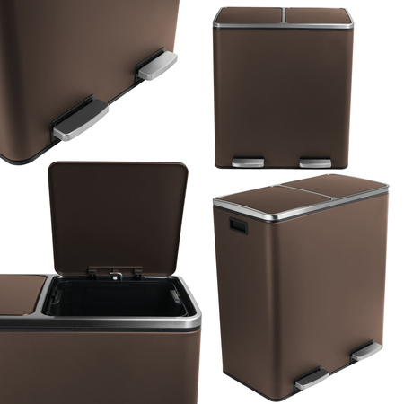 Funky Trash Can Brown Spacetronik Podwójny