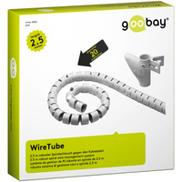 WireTube Goobay káblová mriežka 25 m strieborná