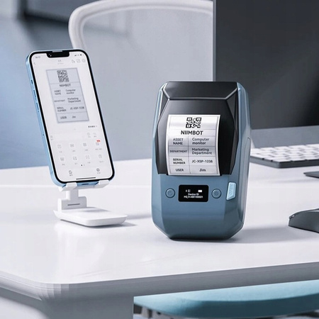 Niimbot D110 blue label printer
