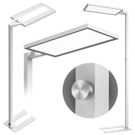Lampa wolnostojąca biurowa LED GLOW D24 80W Biała