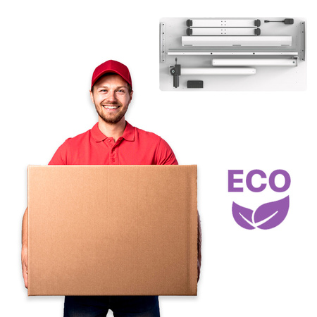 Spacetronik Moris 124WG 100x60 electric desk, gray wood top, white frame