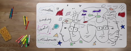 Kresliaca doska na stôl - tabuľa 140 x 60 cm