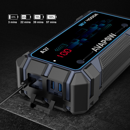 Powerbank rozruchowy 12V 4000A 74Wh AVAPOW A9 Max