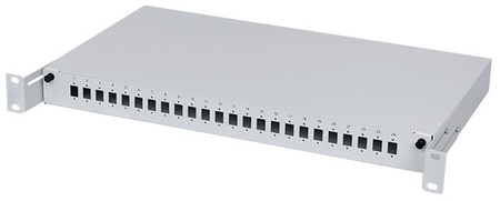 Przełącznica 19" 1U 24xSC Simplex Szara stała