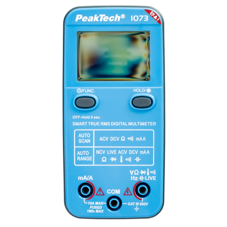 PeakTech P 1073 Smart Multimetr Cyfrowy 10A 600V AC DC
