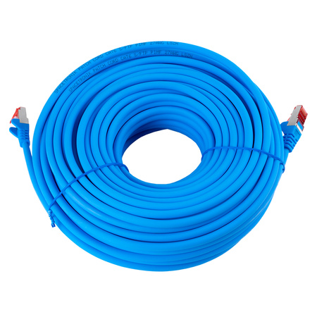 RJ45 CAT 6 S/FTP AWG27 LSZH modrý 30 m kábel