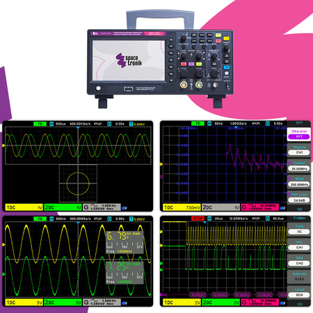 Digitální osciloskop 2CH 100MHz 1GS/s PeakTech 1404
