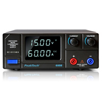 Zasilacz laboratoryjny impulsowy DC 1-15V 60A PeakTech P6168