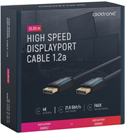 CLICKTRONIC DisplayPort DP - DP 1.2 4K kábel 15 m