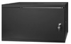 19'' RACK 6U 600x350mm BLACK Oceľové dvere