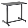 Buddy 04 adjustable table on wheels black