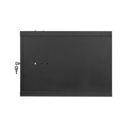 RACK 19'' 6U 600x350mm BLACK Sklenené dvere