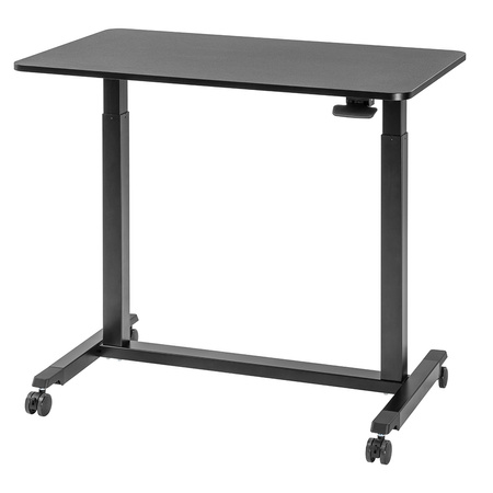 Buddy 04 adjustable table on wheels black