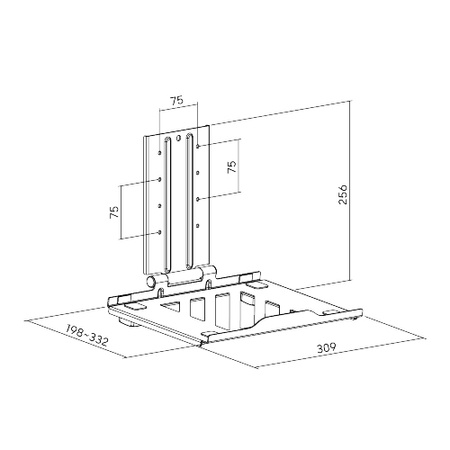 Laptop holder adjustable for VESA holes SPB-003B