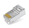 RJ45 cat.6 FTP pass-through connector PT-RJ456FT-1 25pcs