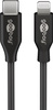 USB-C - Apple Lightning Kabel Goobay Schwarz 05m