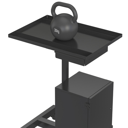 Wózek warsztatowy z szafką zamykaną kluczem SPC141