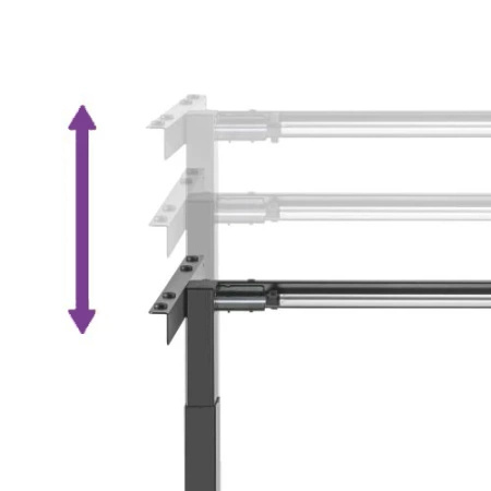 Height-adjustable manual rack SPE110MG