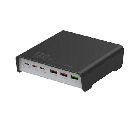 120W 6portová nabíjačka USB A a C Ldnio Q605 čierna