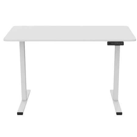 Biurko Elektryczne Białe 100x60 SPEO125WW Kompaktowe i Stylowe