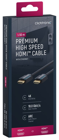 Kabel CLICKTRONIC HDMI 2.0 4K 60Hz 15 m