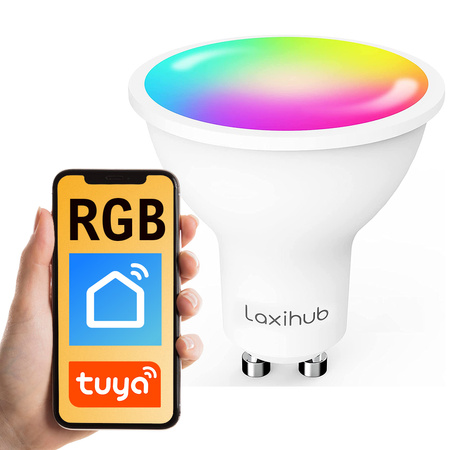 RGB WiFi GU10 Tuya Laxihub intelligente Glühbirne