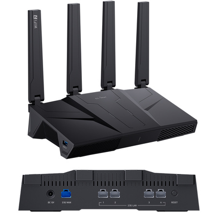 Router Wi-Fi 7 2.4/5/6GHz VPN NAS GL.iNet Flint 3 GL-BE9300