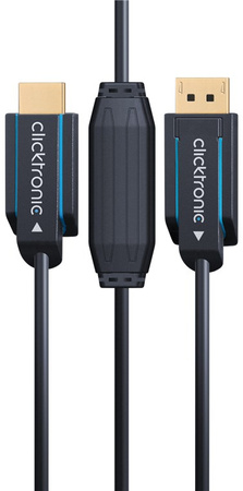 CLICKTRONIC DisplayPort DP - HDMI Kabel 1m