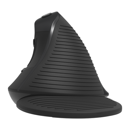 Ergonomická myš Delux M618G DB v čiernej bezprašnej farbe