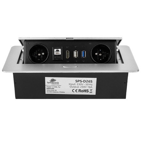 Gniazdo blatowe otwierane Spacetronik SPS-D26S