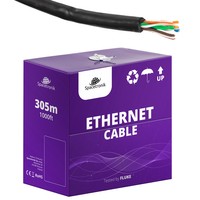 Krátená dvojlinka CAT5e U/UTP AWG24 CU PVC+PE 5,3 Fca 305m