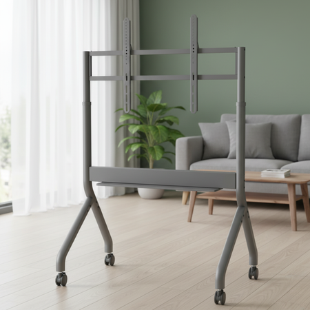 Mobilny Stojak TV SPET05G z Elektryczną Regulacją dla Ekranów 55–90 cali