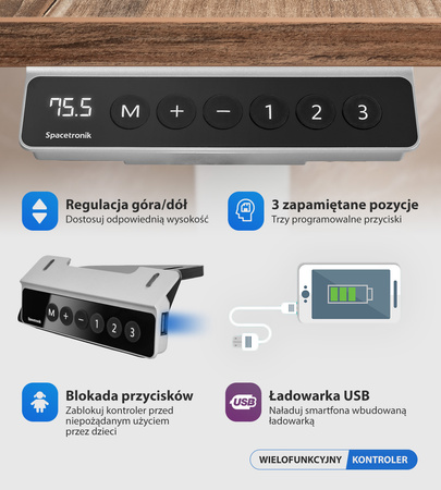 Elektrický stolní stojan Spacetronik SPE-221B