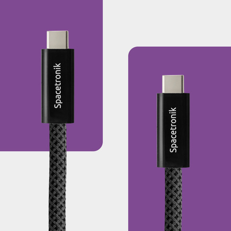 Spacetronik USB-C 4.0 40Gbit/s Gen3x2 kabel 1,2 m