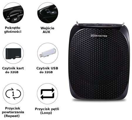 FM wireless microphone with batteries SP-VAMFM