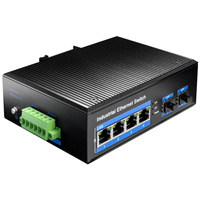 PoE SWITCH 4xRJ45 2xSPF IG1004S2 1Gbps industrial