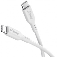 Kabel USB-C 2.0 Goobay silikonowy biały 1.5m