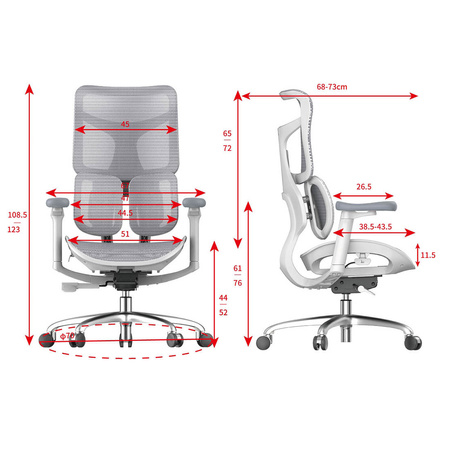 Kancelárske otočné kreslo Springle 22 Grey